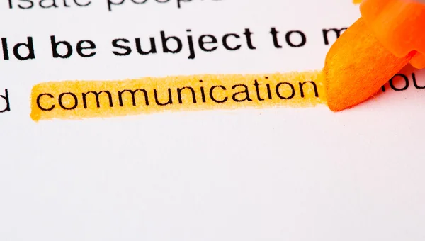 Definizione della comunicazione — Foto Stock