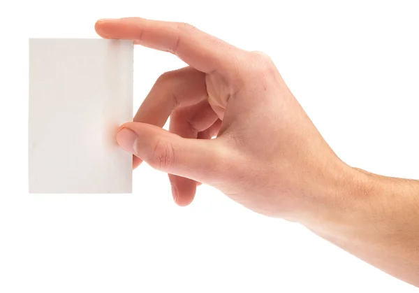 stock image Hand holding a card