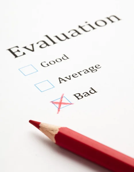 Evaluation test — Stock Photo, Image