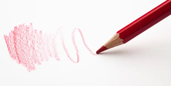 Red crayon — Stock Photo, Image