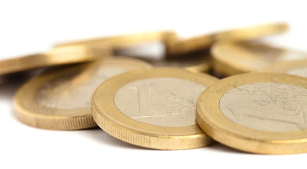 Euro mynt mycket — Stockfoto