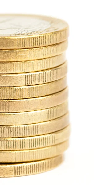 Euro coin tower — Stock Photo, Image