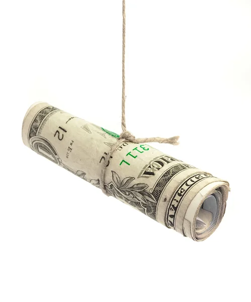 Dollar and rope — Stock Photo, Image