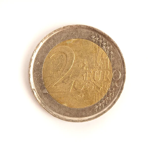 Moneda de 2 euros — Foto de Stock