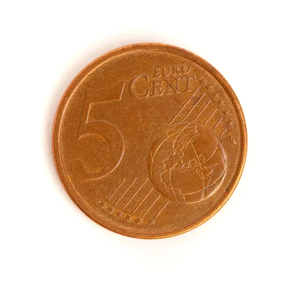 5 евро центов — стоковое фото