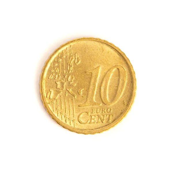 10 евро центов — стоковое фото