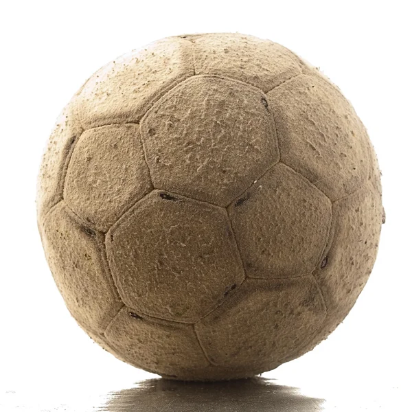Eski futbol topu — Stok fotoğraf