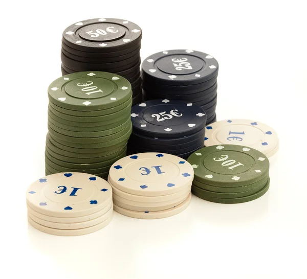 Μάρκες πόκερ — Φωτογραφία Αρχείου