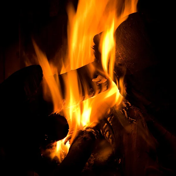 Tűz éjjel — Stock Fotó