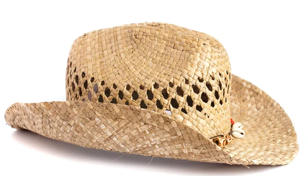 Pălărie de paie izolată — Fotografie, imagine de stoc