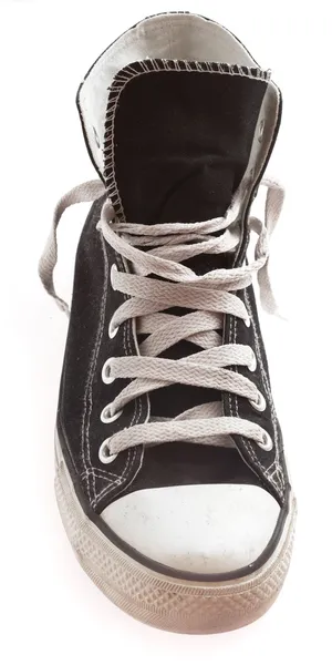 Μαύρα πάνινα παπούτσια — Φωτογραφία Αρχείου