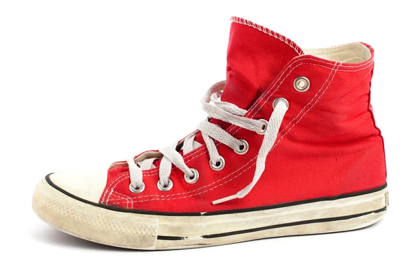Buty Vintage czerwony — Zdjęcie stockowe