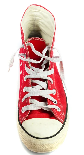 Roter Vintage-Schuh — Stockfoto