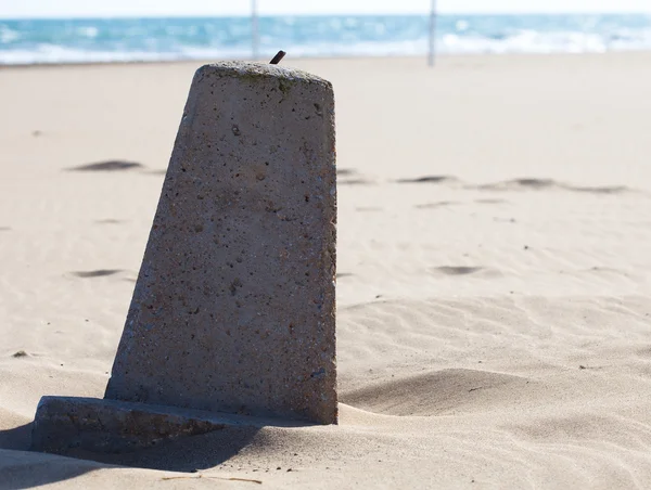 Stone on sand — Stock Photo, Image
