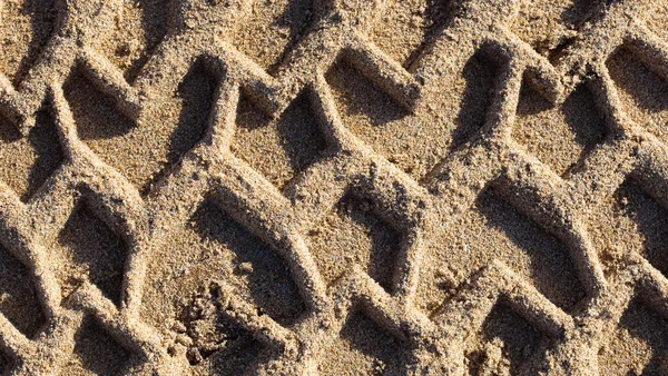 Метки на песке — стоковое фото