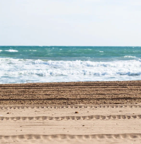 stock image Marks on sand