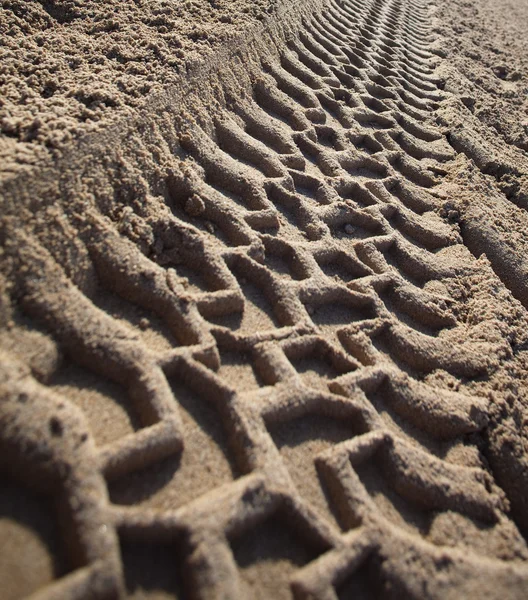 Ślady na piasku — Zdjęcie stockowe