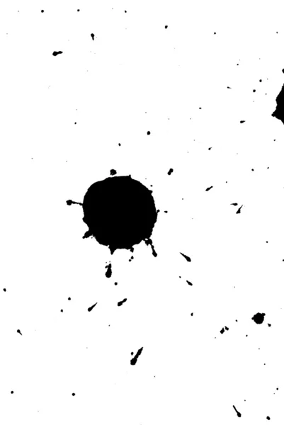 Black ink stain on white background — Stock Photo, Image