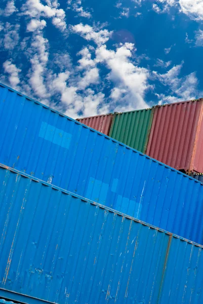 Schip container — Stockfoto