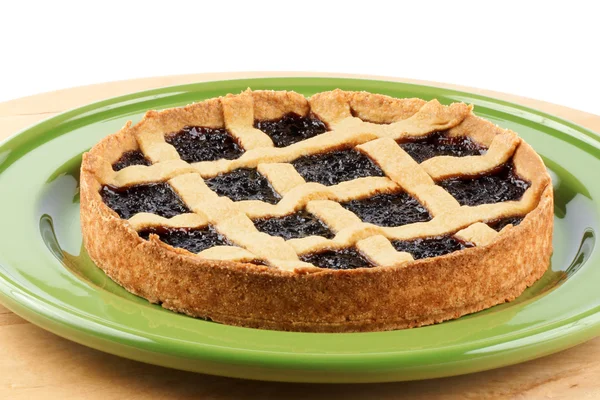 Cherry jam tart — Stock Photo, Image