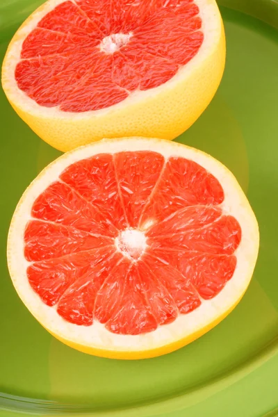Ruby grapefrukt närbild — Stockfoto