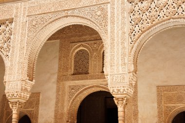 Nasrid Palaces in the Alhambra of Granada clipart