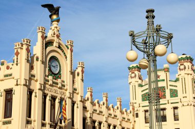 North train station in Valencia, Spain clipart