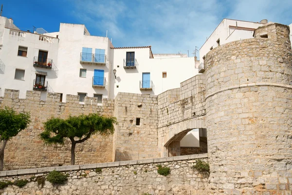 Mura fortificate di Peniscola, Spagna — Foto Stock