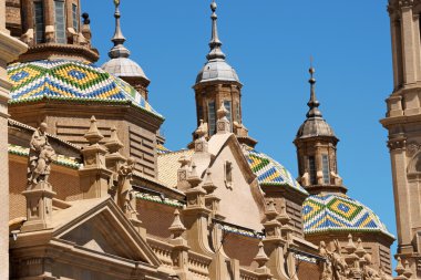 Our Lady of the Pillar Basilica-Cathedral in Zaragoza clipart