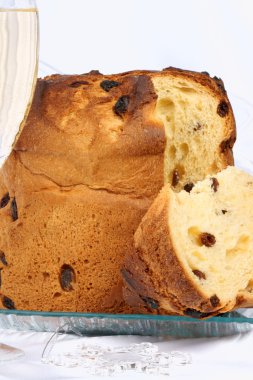 panettone ve spumante İtalyan Noel geleneği