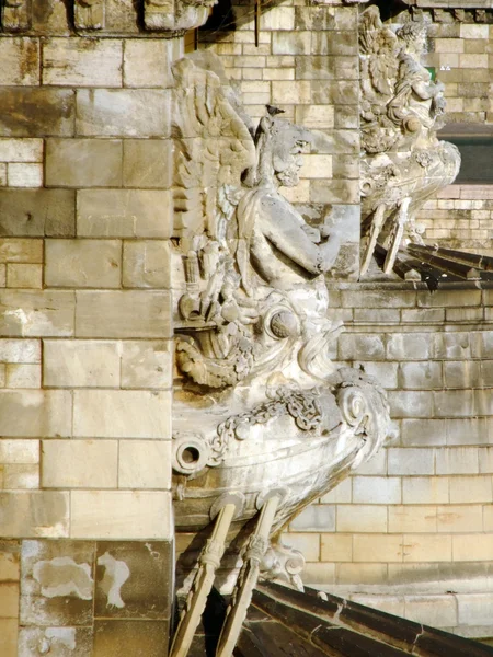 Detail of Szechenyi Chain Bridge in Budapest — Stock Photo, Image