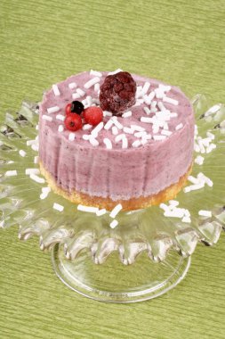 Wild berries bavarian cream clipart