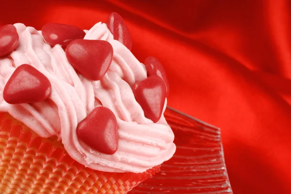 Fancy Valentijnsdag cupcake — Stockfoto