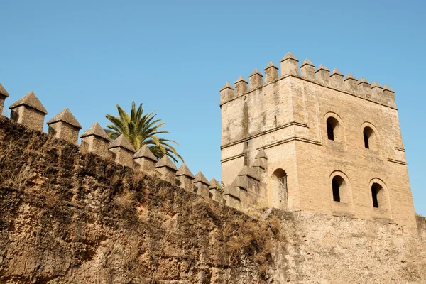 Sevilla staré městské hradby — Stock fotografie