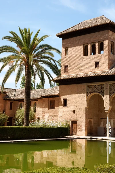 Granada'da alhambra kulesinde bayanlar — Stok fotoğraf