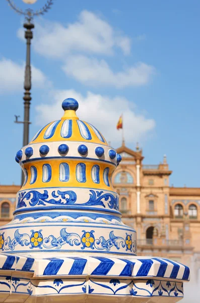 Detail of Plaza De Espana in Seville — Stock Photo, Image