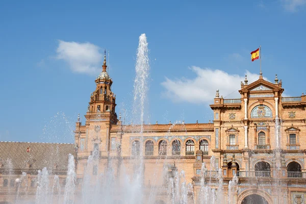 Palácio Espanol, Plaza de Espana em Sevilha — Fotografia de Stock