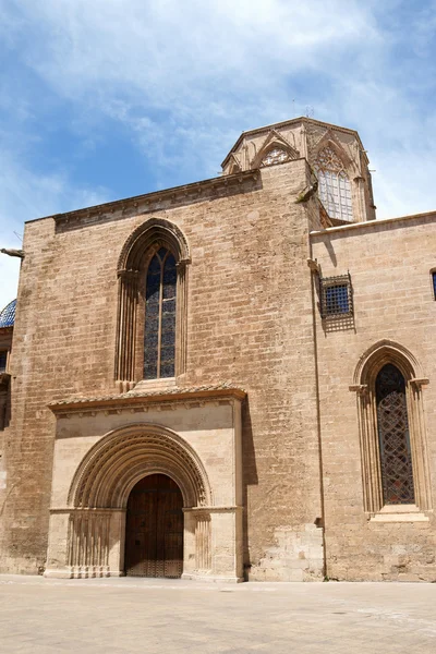 Catedral de Valencia y Plaza de la Almoina — Foto de Stock