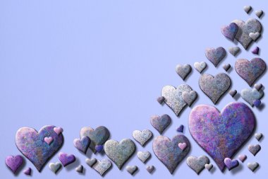 Mor kalpli lavanta valentinecard