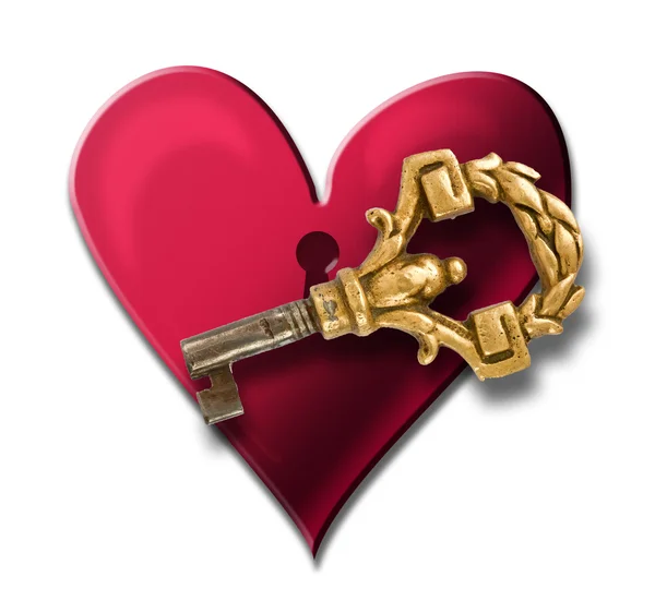 La chiave del mio cuore — Foto Stock