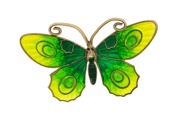 Grandmas butterfly brooch — Stock Photo, Image