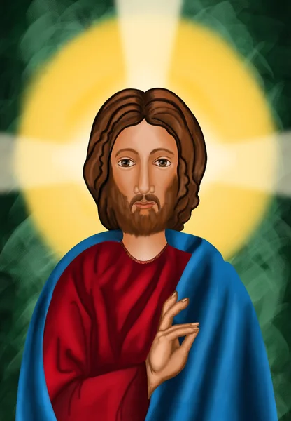 Jesus Kristus den uppståndne Herren — Stockfoto