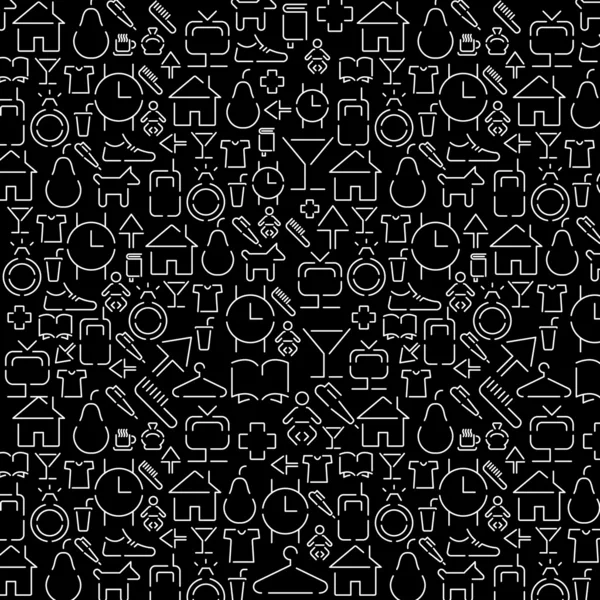 Wallpaper van kleine pictogrammen — Stockvector