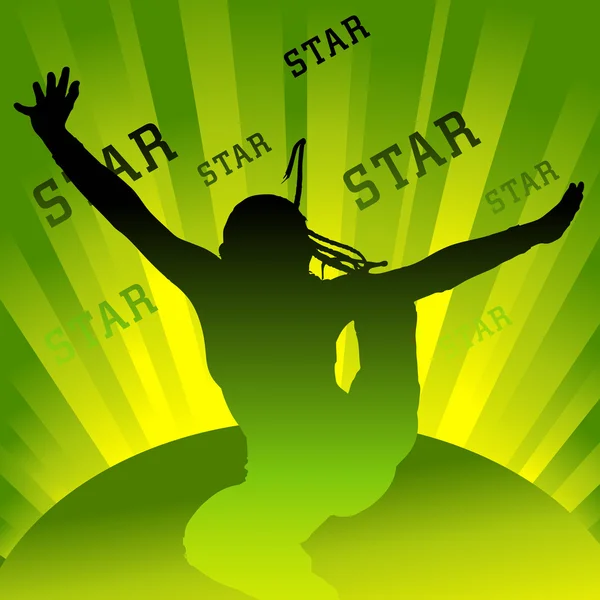 Танці зірка — стоковий вектор