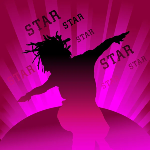 Dancing star — Stock vektor