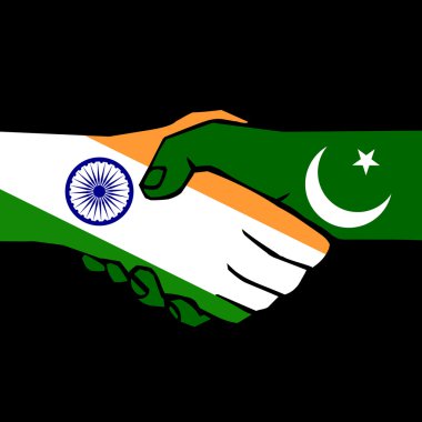 Handshake of two states clipart