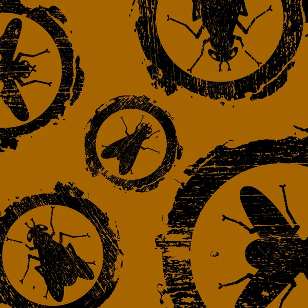 Icônes de mouche — Image vectorielle