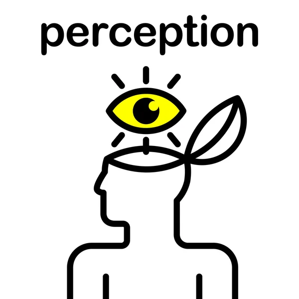 Icône de perception — Image vectorielle
