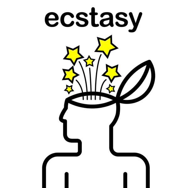 Ecstasy pictogram — Stockvector