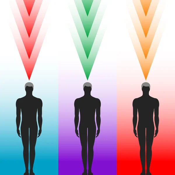 Menselijk lichaam silhouet — Stockvector